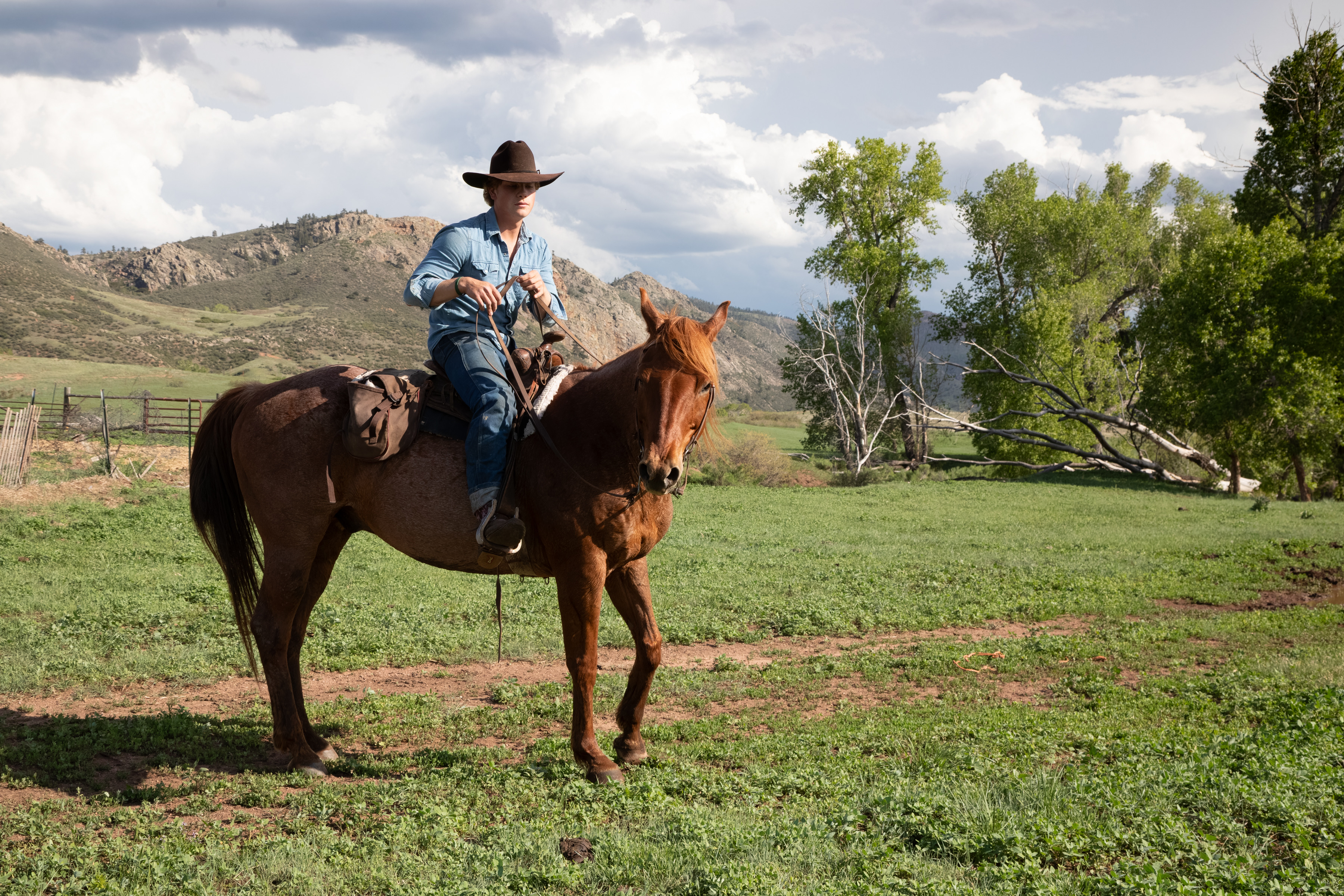 Samuel on the ranch
